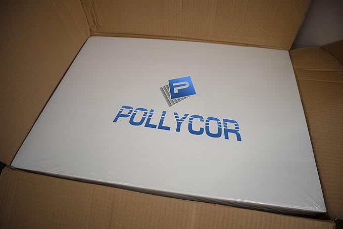 Pollycor 18" x 24" Corrugated Fluted Coroplast Polypropylene Plastic Sign Boards 100 Pack. Business Sign, Garage Yard Sale, Real Estate, Political Campaign, Indoor Outdoor Advertising, DIY and More.