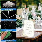 Laerjin Acrylic Sign Holder 8.5 x 11 - 10 Pack Clear Slanted L-Shaped Display Stand, Flyer & Menu Frame, Side Loading Paper Signage Holder - Office, Restaurant, Trade Show Use