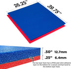 5S Tool Box Shadow Foam Organizers (2 Color) Custom Size (26.25" x 39.75", Blue Top/Red Bottom)…