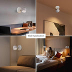 Aisilan White 7W Modern Dimmable Adjustable Wall Sconce Fixture LED COB Wall Spot Lighting Aluminum Bedside Reading Wall Light Warm White 3000K CRI 97