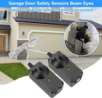 Garage Door Sensor Beam Eyes, Garage Door Safety Sensor Replacement Parts Compatible with Liftmaster/Sears/Craftsman After 1997 (41A5034, 801CB-P) No Bracket