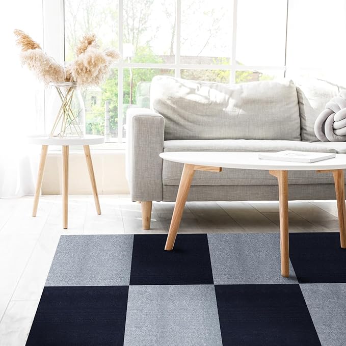Peel and Stick Carpet Squares 24" x 24", Self Adhesive Non-Slip Carpet Tiles, Peel and Stick Soft Padded Carpet Tiles for Kitchen Bedrooms Indoor Outdoor(20 Tiles/80 sq ft)