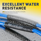 haisstronica 3:1 Heat Shrink Tubing, Shrink Ratio Adhesive Lined Marine Grade Heat Shrink Tube for Home, Automotive and Industrial (Black) 90FT 1/8inch