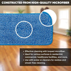 Microfiber Wholesale 18 inch Microfiber Mop Pads - Machine Washable, Reusable, Refills & Replacement Wet Mop Heads Compatible with Any Microfiber Flat Mop System (3 Pack)