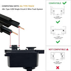 Super-Bright 25W 2000lm J&L Type LED Black Track Lighting System,3000K Warm Light Dimmable Brightness,with 13 FT Track Rails and Ceiling Spotlight Fixture Installation Package