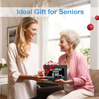 JALL 【2024 New】 Digital Calendar Dementia Day Clock, 7 Inch Large Screen Display, with Multiple Alarms, AM & PM Display, for Impaired Vision People, Age Seniors, for Desk, Wall Mounted