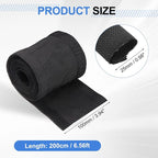 uxcell Hook and Loop Cable Management Sleeve, 6.6ft x 1 Inch Flexible Cable Wrap Covers Wire Hider, Cord Organizer and Cable Protectors for Desk TV Computer, Black