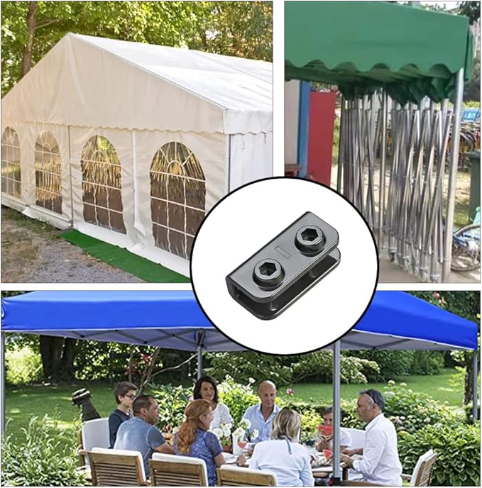 5 Pcs Rectangular Bracket Legs Pop Up Tent Legs Gazebo Replacement Connector Spare Parts for Pop Up Gazebo Tent Outdoor Furniture