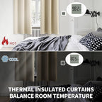 BGment Room Darkening Curtains 108 Inches Long - Grommet Thermal Insulated Drapes Window Treatment Curtains for Bedroom, 2 Panels, 52 x 108 Inch, Beige