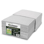 FlashDry Oil Absorbent Pads – High Absorbency of Oil-Based Liquids, Water-Repellent, Tear-Resistant, Premium Mats, Ideal for Garage, Driveway, Automotive, Marine Use, 17.5” x 13.5”, 200 Pads in Total