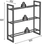 Pickpiff 3 Tier Dumbbell Rack Weight Rack Stand Only for Home Gym Storage Organizing Dumbbells Up to 390 lb Capacity