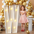 imprsv Marquee Light Up Letters, 3FT Mosaic Letters with Light for Baby Shower Graduation Party Decor, Large W for Engagement Wedding Party Decorations (Need to Assemble)