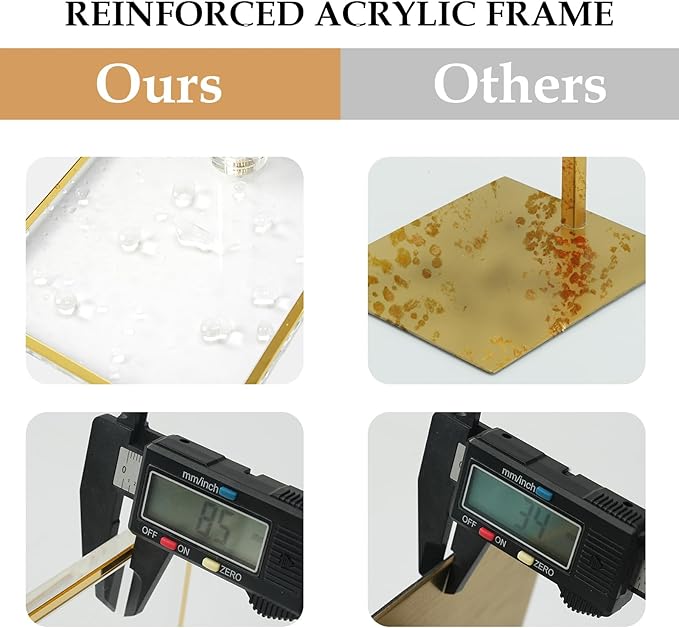 Adjustable Purse Display Stands, 2pc-9" to 16"&13"-24", Acrylic Purse Holder Stand, 8.5mm Thick Base Clear Handbag Hanging Stand for Vendor Boutique Retail Counter Display Tote Bag Clutch Jewelry
