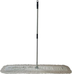 Heavy-Duty Industrial Closed-Loop Dust Mops - 6 Pack (White) - 60 Inch