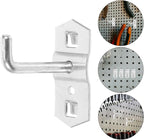 10pcs Heavy Duty Pegboard Hooks Metal Tool Hooks for Garage Wall Hanging Kit for Workshop Storage Versatile Pegboard Organizer Set for Tools and Crafts