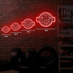 Custom Garage Neon Sign with Name, Personalized LED Garage Light for Men, Custom Home Garage Mechanic Shop Car Repair Man Cave Auto Workshop Wall Decor, Auto Workshop, Gift for Dad, Husband, Birthday