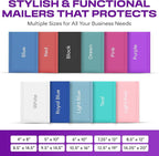 Purple Poly Bubble Mailers 8.5x12 inch #2 | Self Seal Padded Envelopes | Cushioned Bubble Mailer | Usable Size 8.5x11 | WaterProof | Lightweight mailing Shipping Bags | 100 Pack Bulk