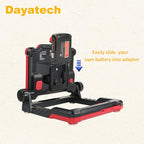 Cordless LED Work Light Compatible with Dewalt and Milwaukee 18-20V Battery, 4000 LM 25 W, Flickerless, Brightness Adjustable, Foldable Base with Magnets, (Battery/Charger Not Included)