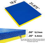 5S Tool Box Shadow Foam Organizers (2 Color) FITS Craftsman Model# 110015 (18.5" x 31.875", Blue Top/Yellow Bottom)…