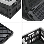16-Liter Collapsible Storage Crates/Stackable Storage Container Basket, Set of 2
