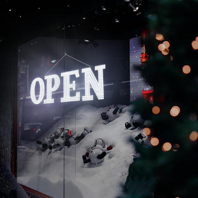 Open Signs for Business,40x14 inch Ultra Bright Open Sign Led for Window Wall Door w/Remote Control Bar Cafe Salon Barber Resturant Retail Store