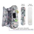 ICOPUCA Shopping Cart Cover, 2-in-1 cart Cover for Babies N high Chair Cover, Padded Grocery cart Cover for Baby boy Girl,with Split/Padded/Reversible seat Cushion, Deer