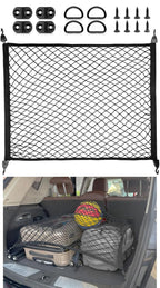 Elastic Cargo Net for SUV, Trunk Net with Hook, Car Net for Trailer, Truck Bed Netting Cover Storage,40"x 24" Stretch to 79"x43"for Universal Organizer, Luggage Cover