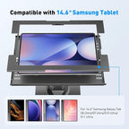 AboveTEK Tablet Floor Stand, Anti-Theft Kiosk Stand, Height Adjustable Tablet Stand Floor with Locking System, for 14.6" Samsung Galaxy Tab S8 Ultra, S9 Ultra, S10 Ultra, S11 Ultra, for Retail & POS
