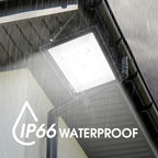 3 Pack 150W LED Flood Light Outdoor,Super Bright Exterior Security Light with Plug,IP66 Waterproof Flood Light, 15500LM 5000K Daylight White Floodlight for Yard, Garden,Basketball Court, Arena