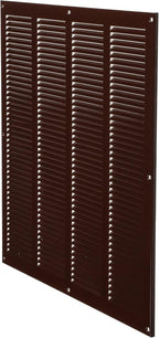 Repa Market Air Vent Cover 16x16 Inch (Outer Dimensions) Brown Galvanized Steel Louvered Grill Cover with Mesh Screen/Wall or Ceiling Vent/HVAC Register for Indoor and Outdoor Ventilation