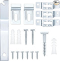30 Set Frame Lock Security Hanging Kits T-Screw Security Artwork Picture Hangers with T-Head Screws and 1 Hanging Clamp Wrenches for Museums Art Galleries Hotels, Supports up to 15 Pounds