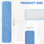 36" Microfiber Pad for Rubbermaid Commercial 36 Inch Mop Head - 8 Pack Replacement Wet & Dry Commercial Reusable Cleaning Mop Refills Fit for Any Microfiber Flat Mop System 36"