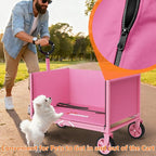 YACONA 3 in 1 Wagons Carts Foldable, 360LBS Lightweight Wagon with All Terrain Wheels, Collapsible Wagon Cart for Grocery, Camping, Beach, Garden & Sports