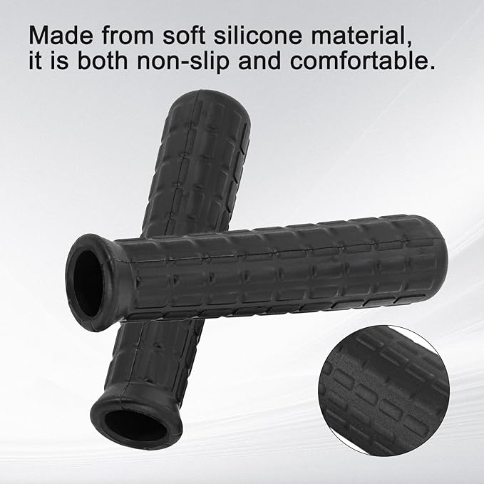 Rubber Handles for Wheelbarrow, 8-42mm Inner Diameter Wheelbarrow Handles Fit Most Wheelbarrows, Wheelbarrow Handle Grips Replacement(114 x 18mm)