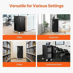 VEVOR 16 Device Charging Station with Lock & Key, Mobile Charging Cart for Chromebook, iPads, Tablet and Laptop, Up to 15.6 in Screen Size, Office and Classroom Locking Charging Station