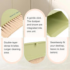 Mini Trash Can Broom Dustpan: Small Hanging Garbage Lint Bin for Laundry Room Office Desk Kitchen Cabinet Door Dorm Table RV Car - Tiny Countertop Bedside Wall Mount Trashcan Brush Dust Pan Set