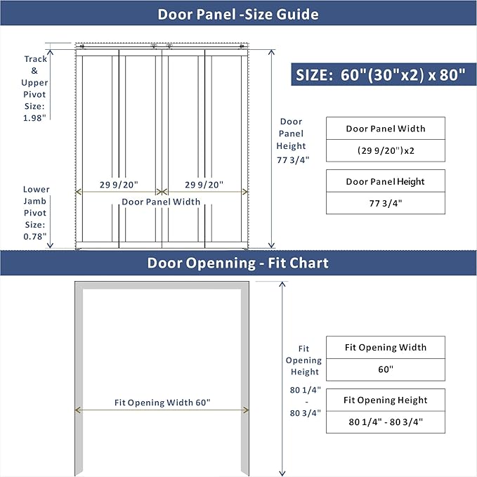 BARNER HOME Cane Bi-fold Doors - for 60in.（30in.x2） x 80in. Opening, Webbing & Wood Interior Door Slab, Including Hardware, MDF, White Folding Door for Wardrobe