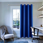 ChrisDowa Grommet Blackout Curtains for Bedroom - Thermal Insulated Room Darkening Curtains for Living Room (1 Panel Set, Royal Blue, 52W x 84L)