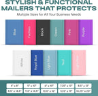 Green Poly Bubble Mailers 8.5x12 inch #2 | Self Seal Padded Envelopes | Cushioned Bubble Mailer | Usable Size 8.5x11 | Water Proof | Lightweight mailing Shipping Bags | 200 Pack Bulk