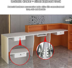 Reception Counter Desk, Front Counter Desk with Lockable Drawers, Modern Retail Counter,Home Office Desk Wooden Computer Desk Reception Table,for Checkout Office/Beauty Salon/Lobby