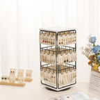 360 Rotating Earring Display Stands for Selling, Earring Rack Display Holder Stand, Jewelry Display for Vendors Selling Earring Cards, Necklaces, Bracelets, Hair Accessories (48 Hooks)