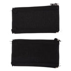 Universal Stroller Handle Sleeve Cover with Zipper Cleanable for Stroller Cart Replacement Grip Bar Handlebar 7.5 x 4.3 inch(Black)