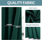 ChrisDowa Room Divider Curtain 96 Inches Long, Wide Blackout Sliding Door Curtain for Bedroom, Room Darkening Privacy Window Curtain for Patio Door (1 Panel Set, Forest Green, 100 x 96 Inch)