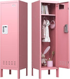 Metal Kids Locker,Metal Cabinet Storage Lockers,Lockable for Employees with Door,54" Height Steel Locker,Lockable Steel Locker for Children's Room, Playroom, School,Gym