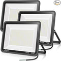 3 pack 300W LED Flood Light,Super Bright Daylight (2000W Equivalent)42,500LM 5000K IP66 Waterproof Security Outdoor LED Arena Lights Commercial Lighting Floodlight for Backyard|Court|Stadium|Yard