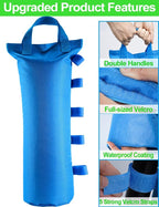 120LBS Extra Large Heavy Duty Canopy Weights Sand Bags for Ez Pop Up Canopy Tent Gazebo Outdoor Instant Sun Shelter Patio Umbrella, Upgraded 5 Magic Sticks,2 Nylon Handles and Storage Bag, 4Pack