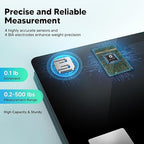 Arboleaf Smart Scale with BMI, Body Fat, Muscle Mass, 14 Composition Metrics, Large LED Display, Digital Bathroom Scale for Weight, Accurate Weighing Machine, App Sync, 500lbs, 11.8"