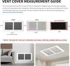 14x6 Vent Cover(Duct Opening Size),Air Return Vent Cover,Flat Vent Cover,Rejillas De Aire Acondicionado para Casa, Return Air Grilles,Outer Dimensions:15.75"W x 7.75"H(14"W x 6"H, Duct Opening)