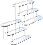Acrylic Risers Display Stand, Clear Perfume Organizer, Clear Cupcake Stand Holder, Dessert Display for Party, Display Shelf for Cologne Skincare Collection 𝐚𝐦𝐢𝐢𝐛𝐨 Funko-POP Figure 2PCS
