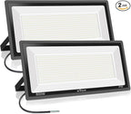 800W 2pack LED Flood Lights,3700 watt Equivalent 89500LM Super Bright Outdoor LED Arena Lights 100-277V IP65 Waterproof 5000K Daylight Commercial Lighting for Stadium,Backyard, Parking lot etc
